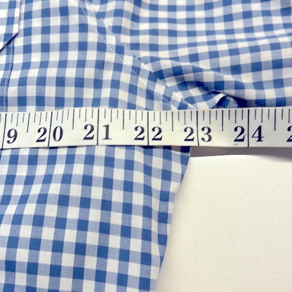 Michael Kors Mens Gingham Roll Sleeve Shirt - Large Regular Fit - Picture 9 of 11